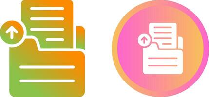 Document Upload Vector Icon