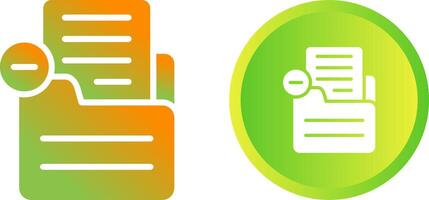 Document Remove Vector Icon