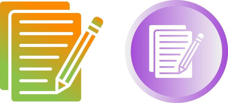 icono de vector de edición de documento