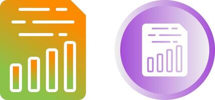 Document Insert Chart Vector Icon