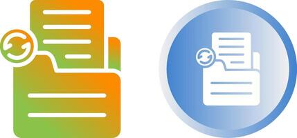 Document Sync Vector Icon