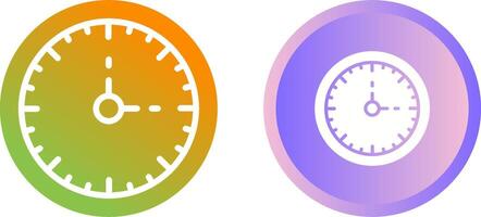 Clock Three Vector Icon