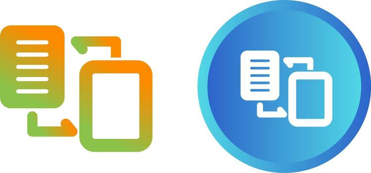 Document Migration Vector Icon