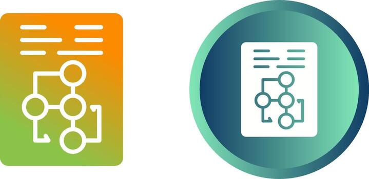 Document Workflow Vector Icon
