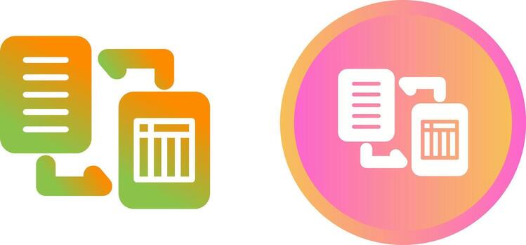 Document Workflow Vector Icon