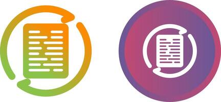 Document Synchronization Vector Icon