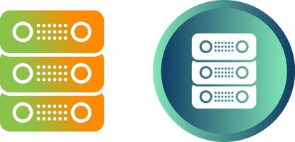 dedicado servidor vector icono