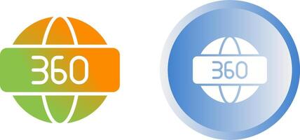 360 Degrees Vector Icon