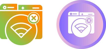 Connection Error Vector Icon