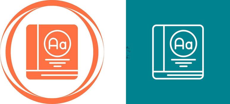Dictionary Vector Icon