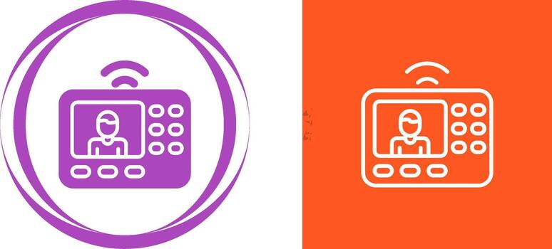 intercomunicador sistema vector icono