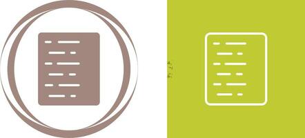 Document Align Left Vector Icon