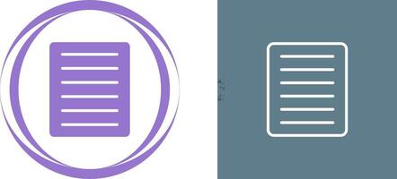 Document Align Justify Vector Icon