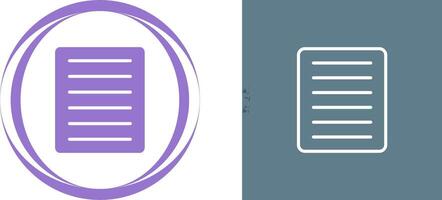 Document Align Justify Vector Icon