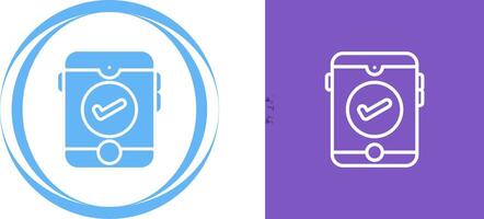 Smartphone with checkmark Vector Icon