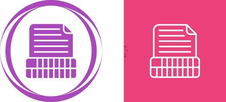 Document Insert Table Vector Icon