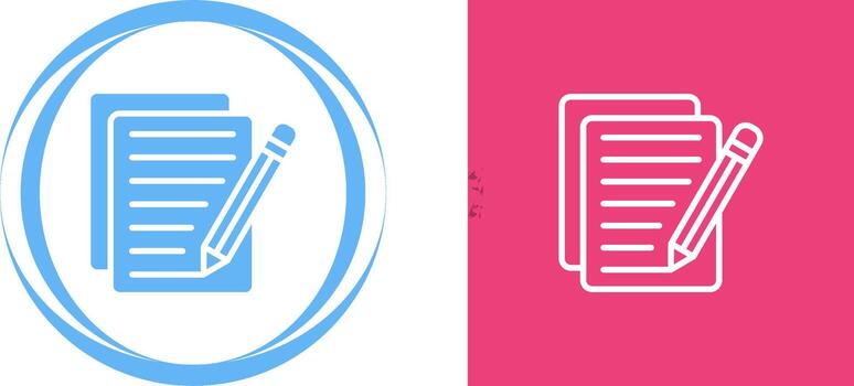 icono de vector de edición de documento