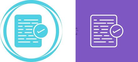 Document Approval Vector Icon