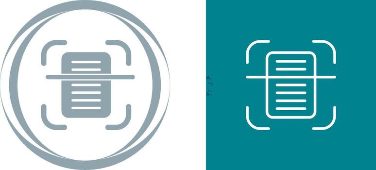 Document Scanning Vector Icon