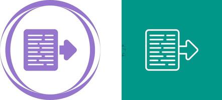 Document Export Vector Icon