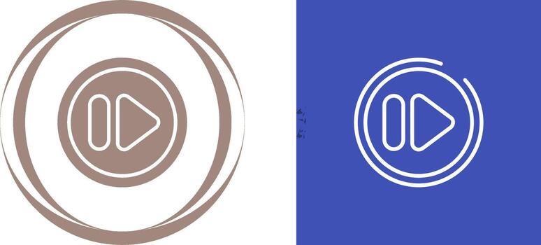 Fast Forward Button Vector Icon