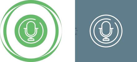 Microphone Circle Vector Icon