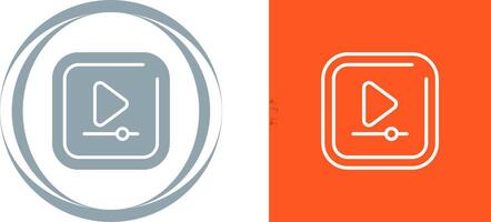 Video Play Square Vector Icon