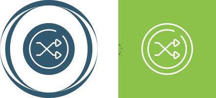 Shuffle Circle Vector Icon