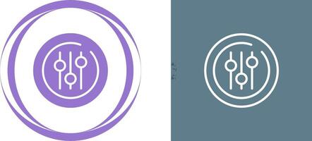 Audio Equalizer Circle Vector Icon