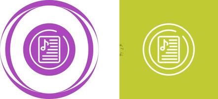 Music Playlist Circle Vector Icon