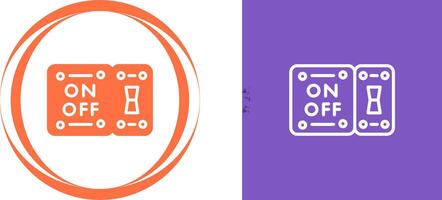 icono de vector de interruptor de luz