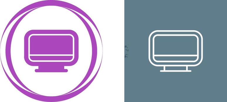 icono de vector de computadora
