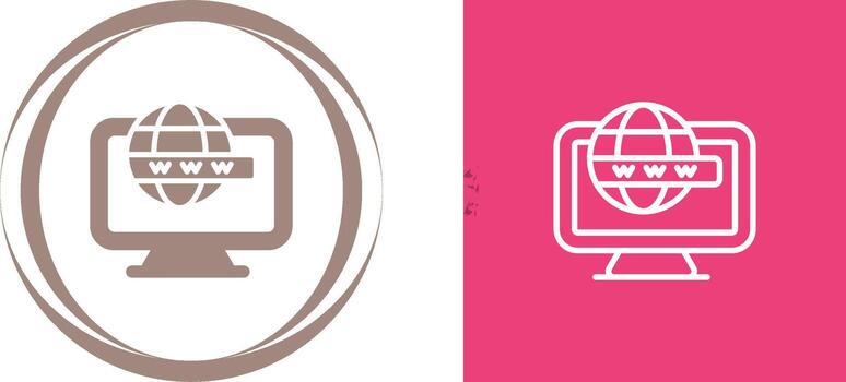 icono de vector de computadora