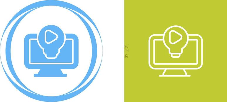 icono de vector de computadora