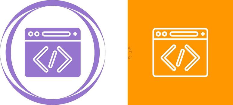 icono de vector de codificación