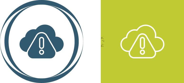 icono de vector de nube