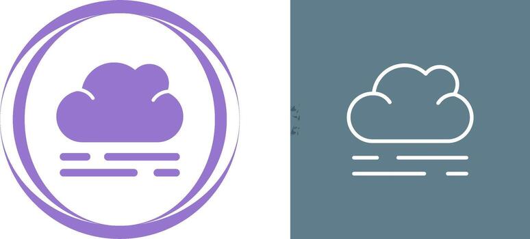 icono de vector de nube