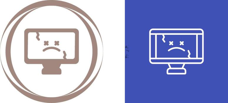 icono de vector de computadora
