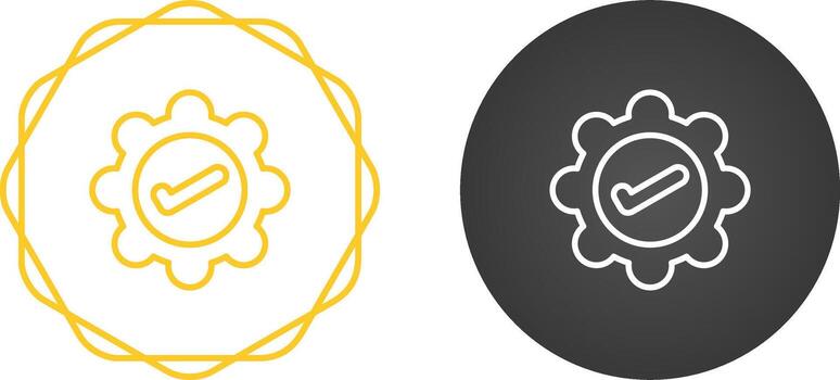 aprobar vector icono