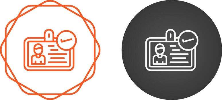 ID Verification Vector Icon