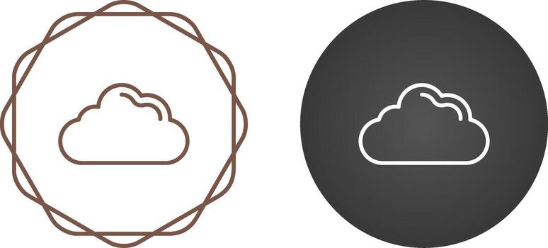 icono de vector de nube