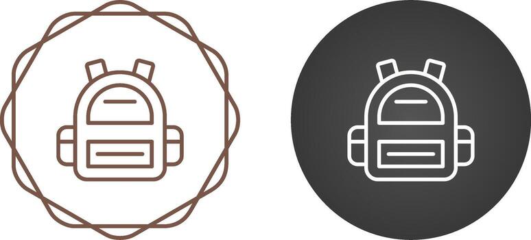 icono de vector de mochila