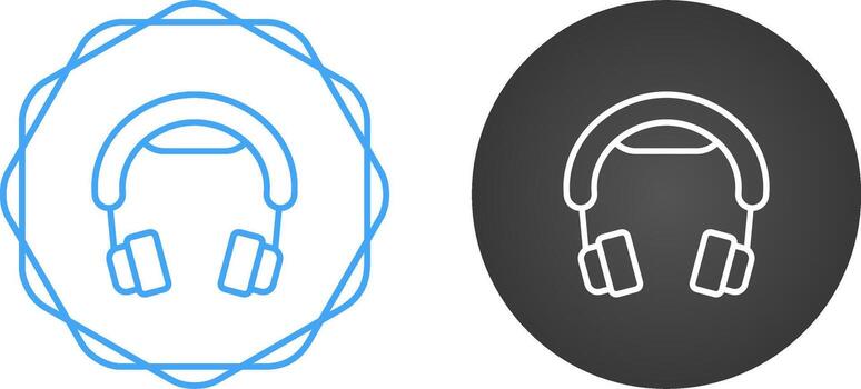 icono de vector de auriculares