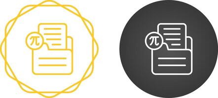 Document Insert Formula Vector Icon