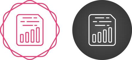 Document Insert Chart Vector Icon