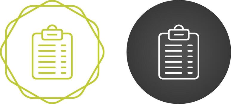 icono de vector de lista