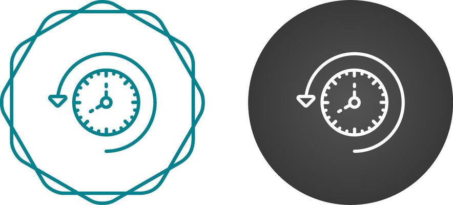 Time Past Vector Icon