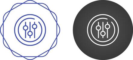 Audio Equalizer Circle Vector Icon