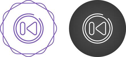 Previous Track Button Vector Icon