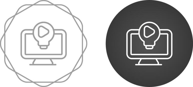 icono de vector de computadora